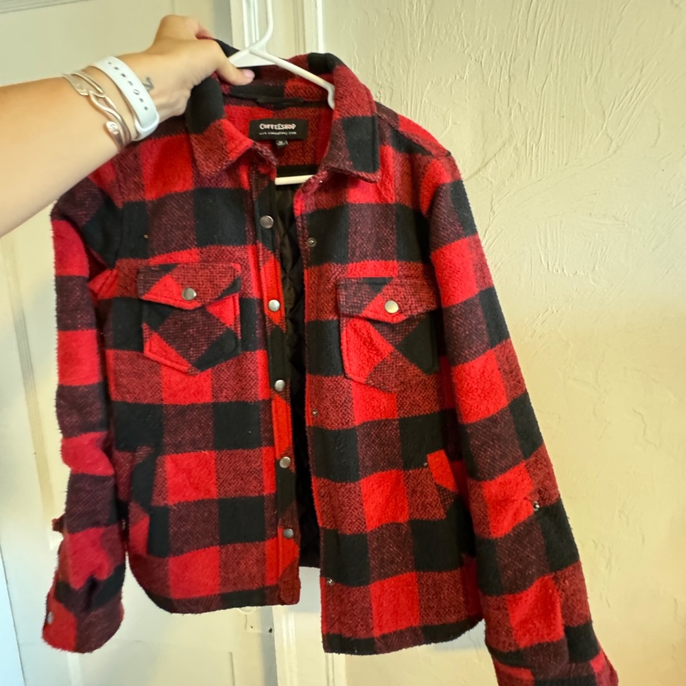Black and Red plaid jacket